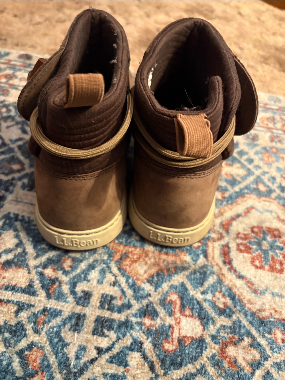 Women’s LL Bean Brown Leather Slip-On Casual Boots - Picture 4 of 6
